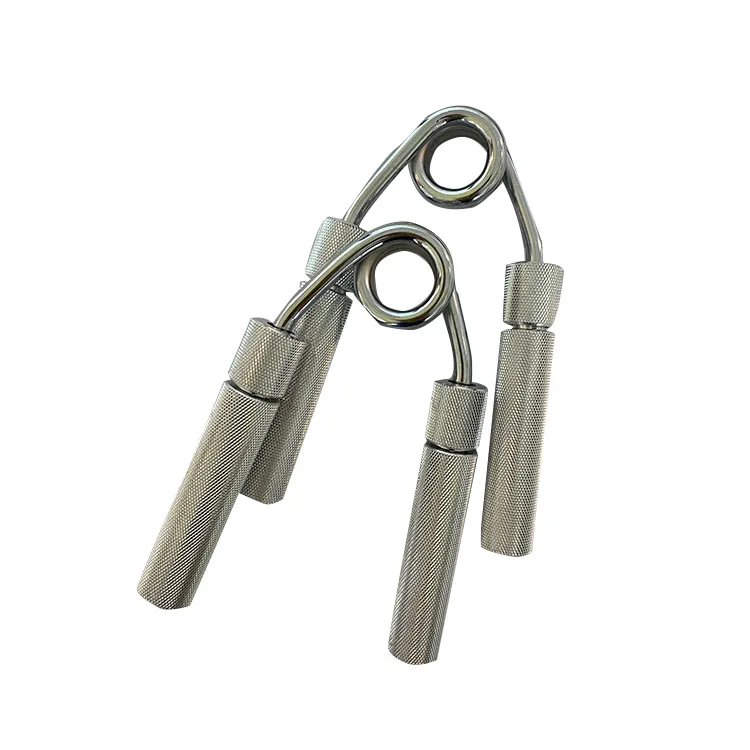 

Custom Aluminium Metal Hand Grip Strengthener Hand Exercise Grip Strength, Silver, black, gold