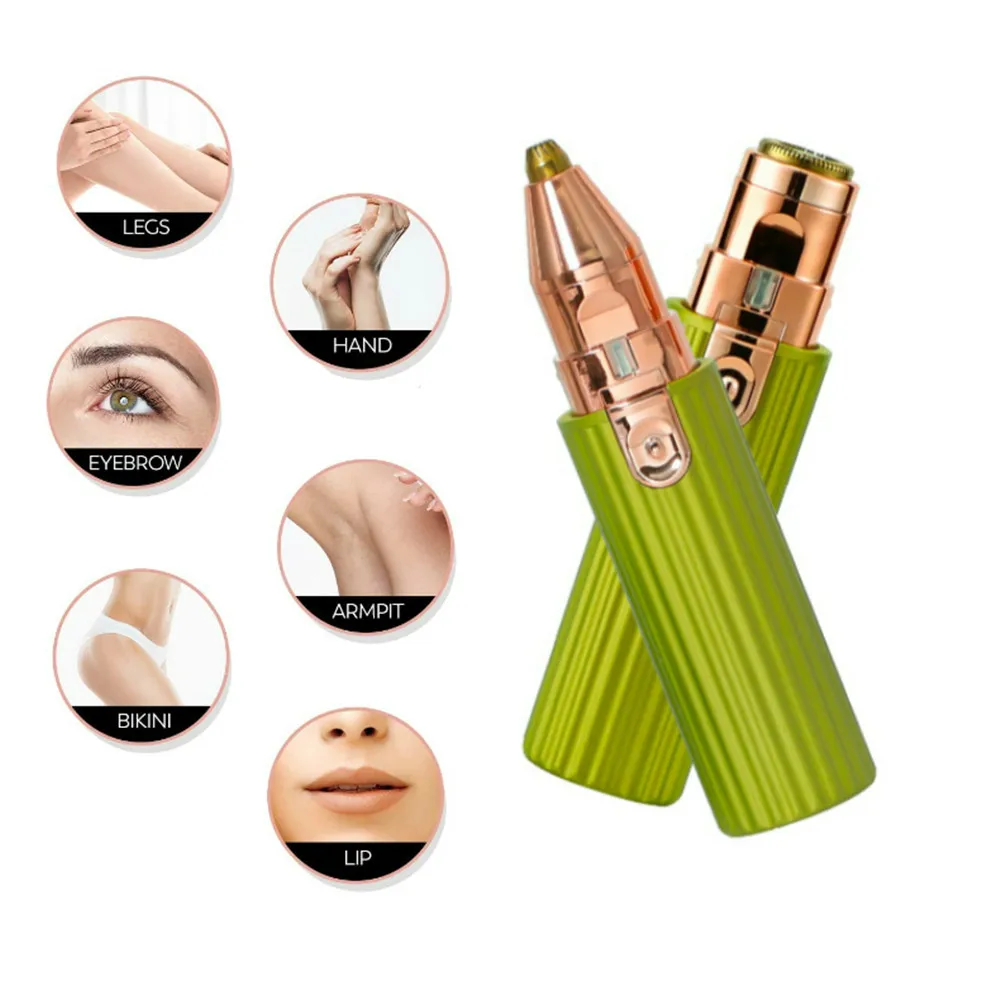 

Rechargeable Portable Face Eyebrow Nose Ear Mini Hair Women Hair Trimming Remover Trimmer