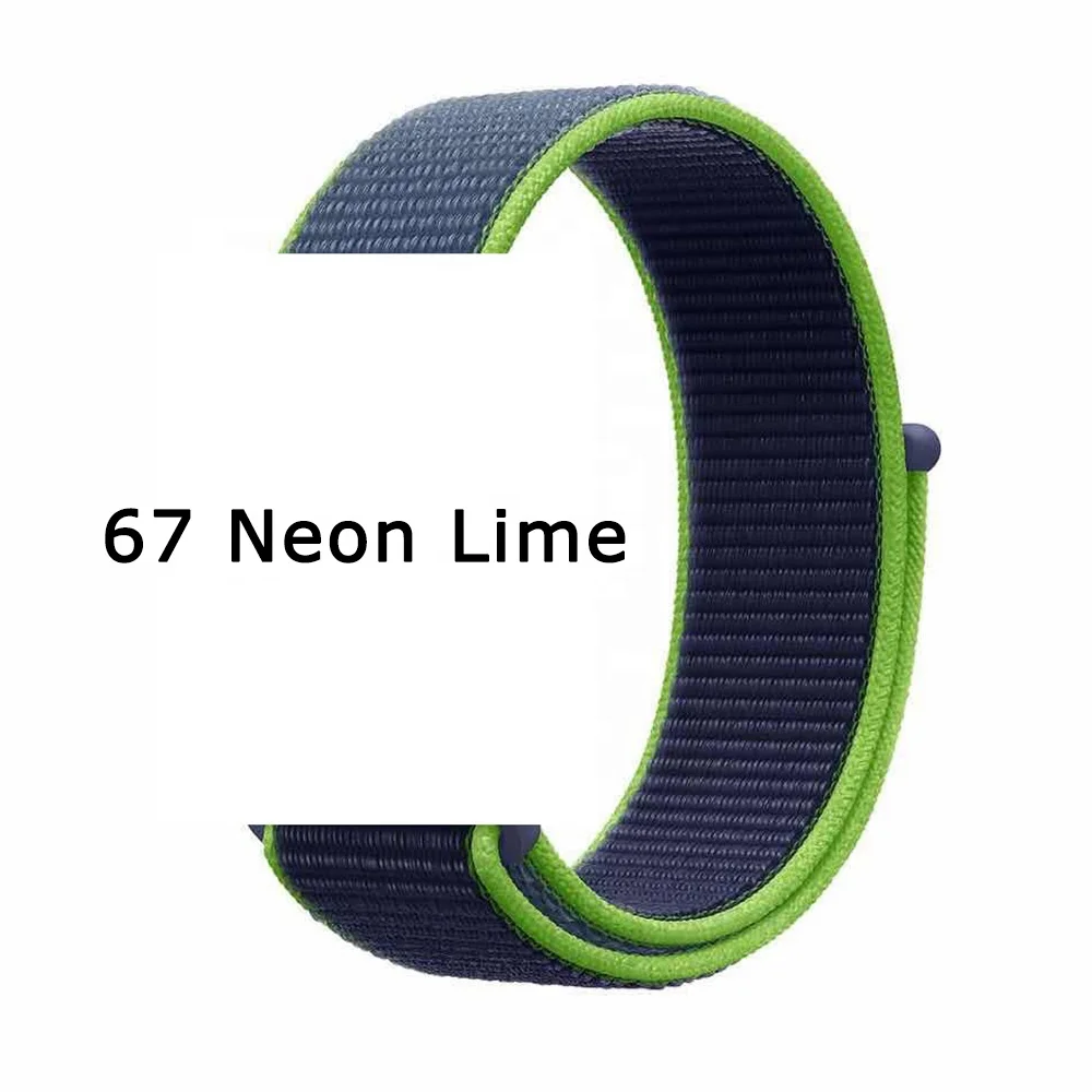

Tschick For Apple Watch Band 38mm 40mm 42mm 44mm, Soft Nylon Sport Loop Replacement Band For iWatch Series 1/2 / 3/4/5, Multi-color optional or customized