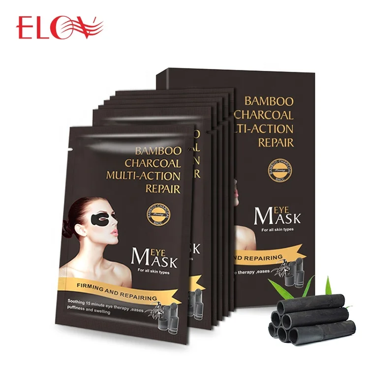 

Private Label Wholesale Anti Aging Repairing Firming Bamboo Charcoal Under Eye Patch Mask Organic Black Non Woven Sheet Eye Mask