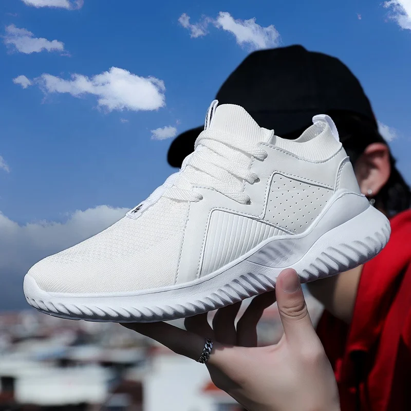 

2022 Dropship Summer Sports Shoes Mesh White Sneakers Light Breathable Casual Men Running Walking Sneaker Zapatillas Hombre
