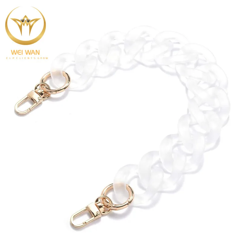 

WEIWAN Acrylic Chain Strap Metal Adjustable Handbag Purse Replacement Straps