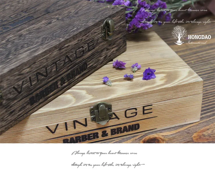 wooden box for tea packing