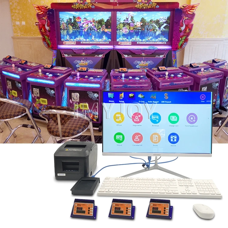 

Card Management System Arcade game IC card reader gambling machine fish game table gambling for sale, Green, customize