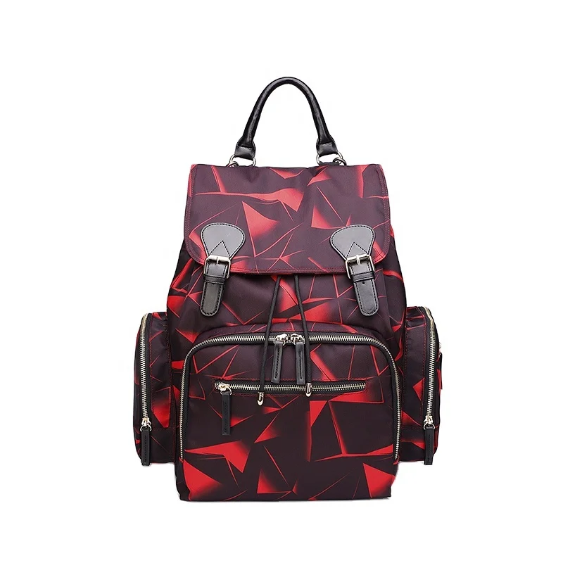

2020 new Mommie bag high-capacity backpack fashion waterproof nylon mum backpack, Customizable
