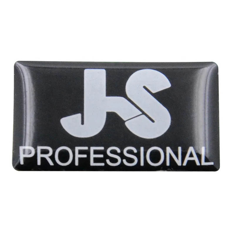 

Adhesive die cut custom logo sticker epoxy resin badge