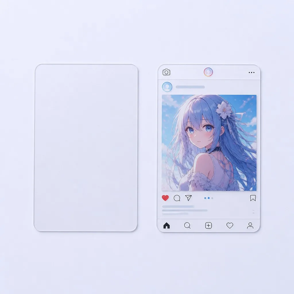 Clear Base Film Blank & Finished Pair