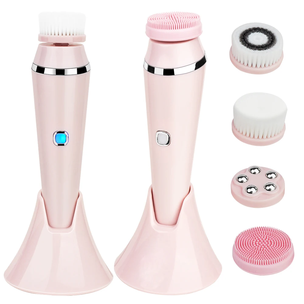 

4 in 1 Wash Face Device Face Massager Electric facial cleansing brush set