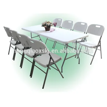 6ft folding table and chairs