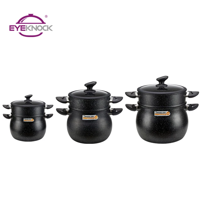 
Couscous steamer pot Aluminum couscoussier pot nonstick cookware sets 