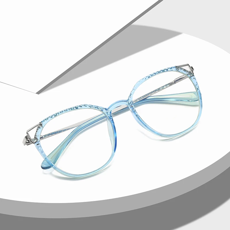 

TR90 Metal Frame Anti Blue Light Glasses Optical Frames Girls Women Prescription Blue Light Filter Glasses