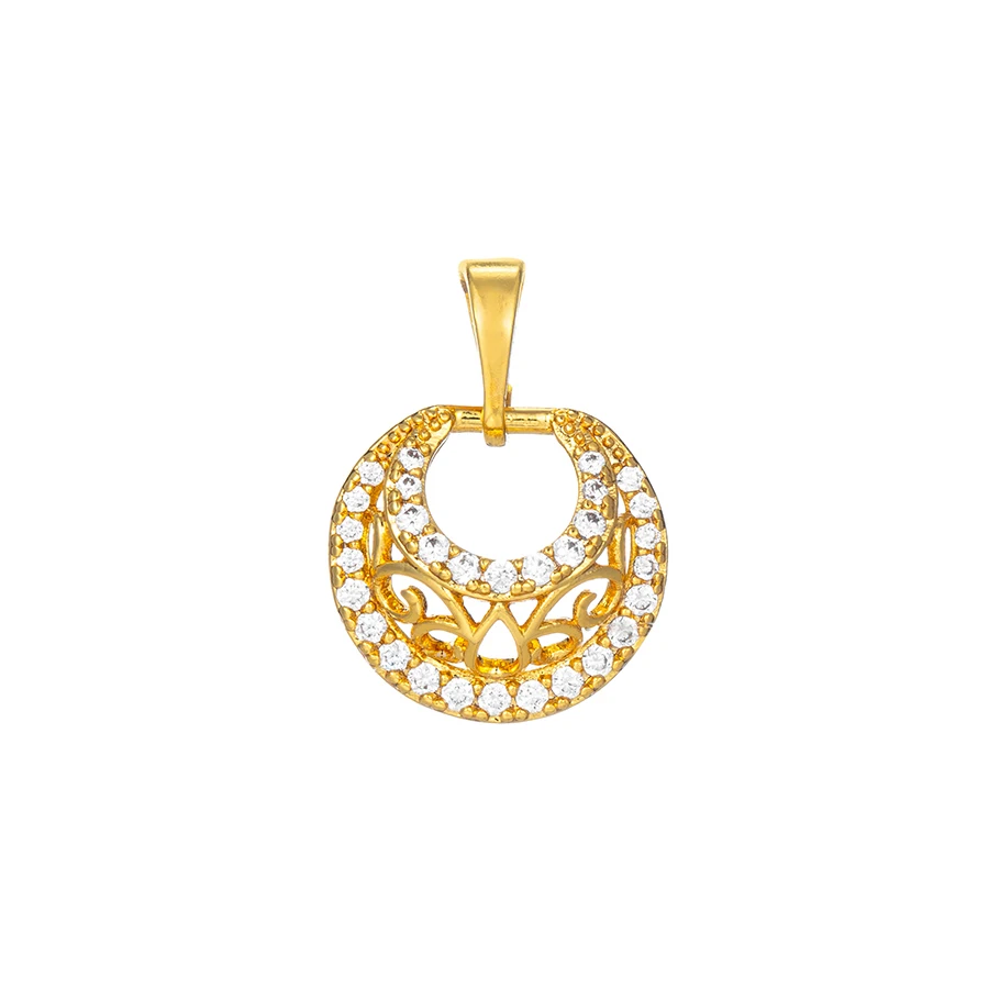 

36094 xuping synthetic cubic zircon charming gold plated pendant jewelry