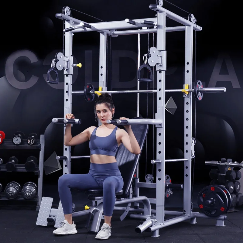 

home gym equipement Multi Power Rack Comprehensive training device squat frame Smith Machine, Optional