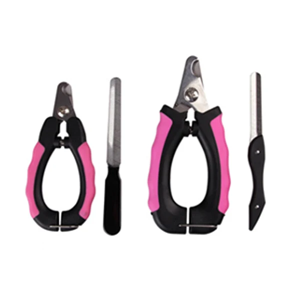 

Professional Pet Large Dog Nail Clippers Cutter Stainless Steel and Trimmer,safety Dog Nail Clipper with Free Nail File, Black,pink