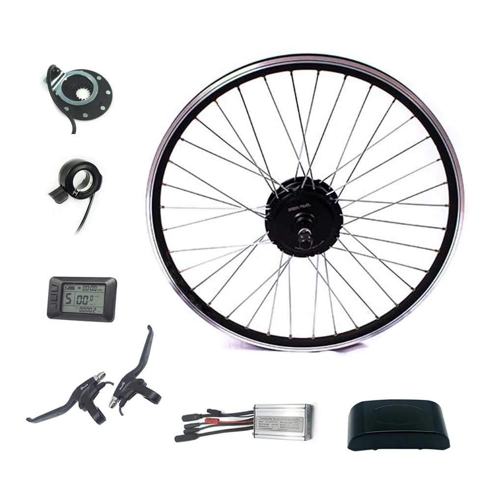

Greenpedel 36v 250w rear wheel 28 inch ebike motor electric bicycle hub motor conversion kit