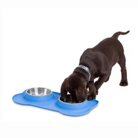 

Custom Silicone Pet Bowl for Dogs Stainless Steel Pet Bowl