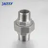 JAZZY top sale class 150 ss 316 304 bsp npt threaded MXM male union stainless steel pipe fitting