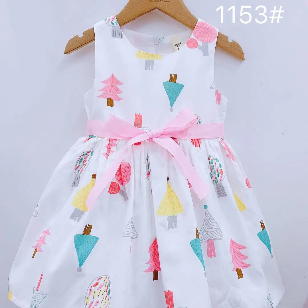

2021 new Korean girl dress children's clothing summer children's vest skirt cute soft cute girl star short skirt pure cotton