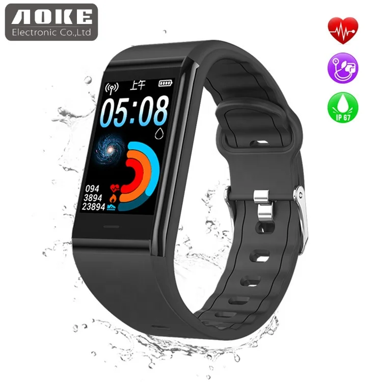 

Amazon Custom Wristband Fitness Tracker With blood pressure Monitors ,Fitness Tracker heart rate Dropshipping For Swimming B88, Black/red/gray/pink