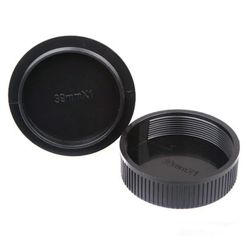 

camera Body cap + Rear Lens Cap sets for leica M39 L39 39mm Screw Mount with tracking number, Black