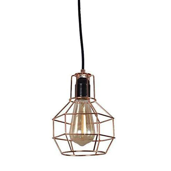 

Golden industrial pendant lighting wire mesh hanging pendant lights