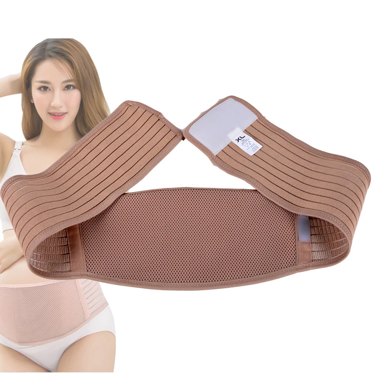 

FD-10 Breathable pure cotton gauze maternal pregnancy belly belt abdominal binder belly belt maternity belt, Pink color