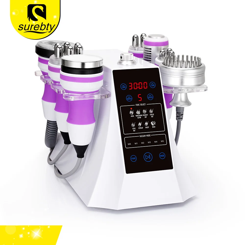 

Home Use Beauty Machine 40K Cavitation Weight Loss Vacuum RF Slimming And LED Light Skin Care Photon Wrinkle Remove