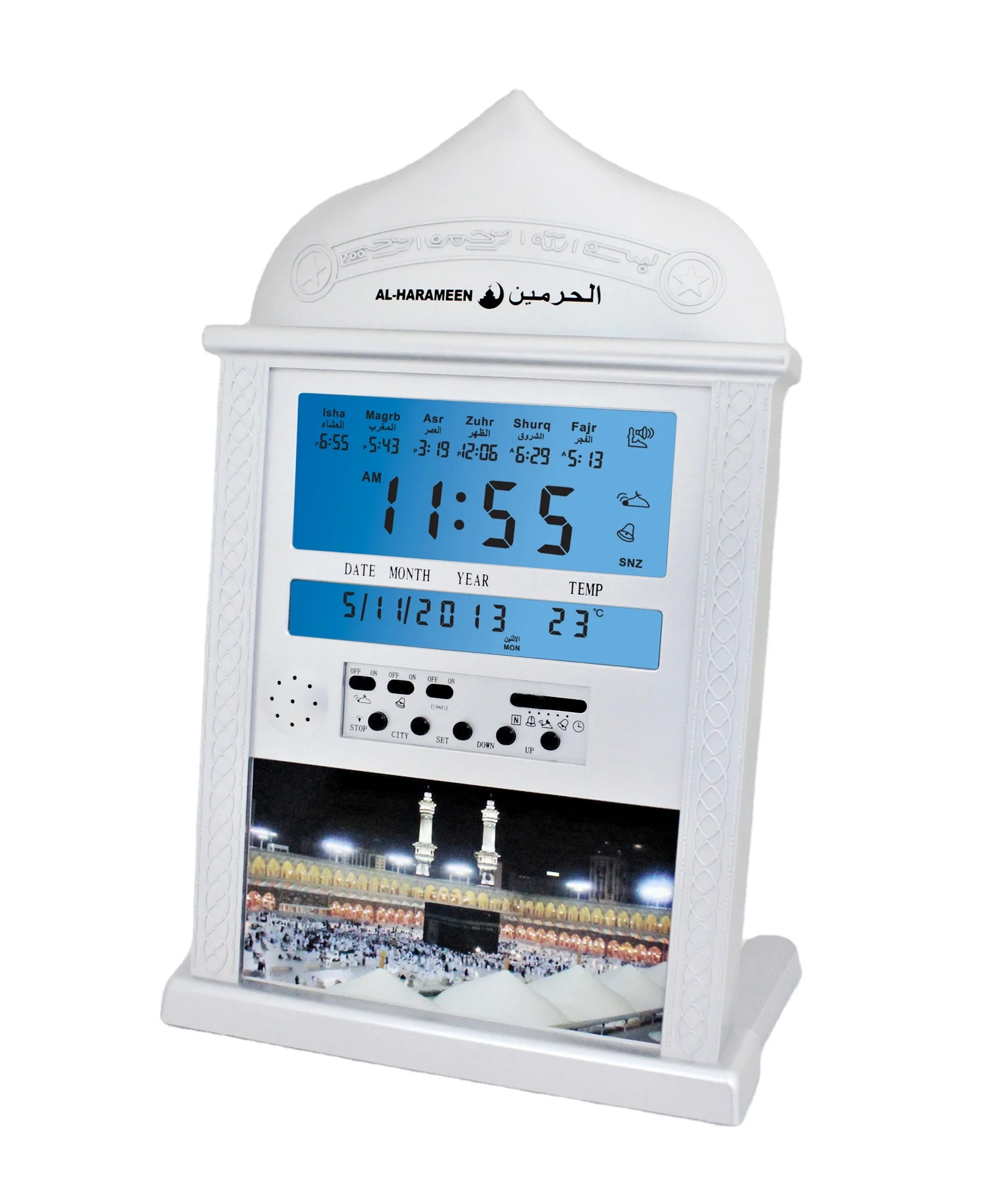 

dropshipping Ramandan Gift 4004 Al HArameen Mosque Azan Clock Azan Wall Clock