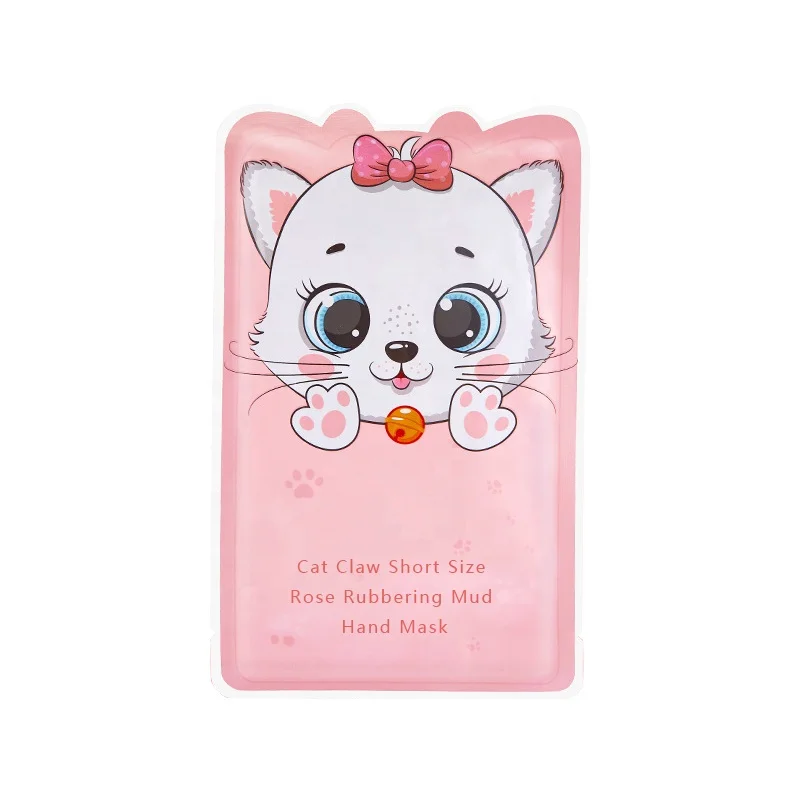 

Custom Printing Hand Mask Cat Claw Rose Rubbering Mud Exfoliator Peel Off Skin treatment Hand Mask, Any color