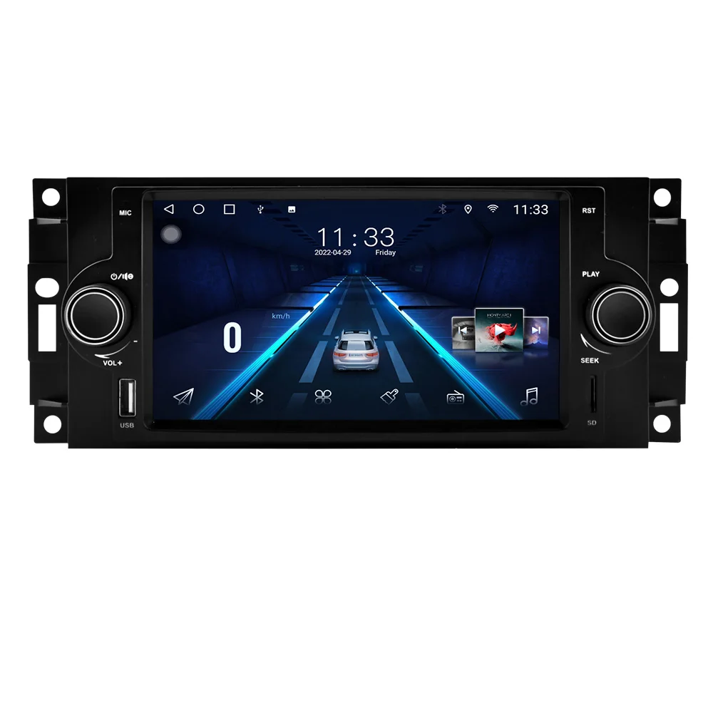 

MEKEDE Android11 Car Video For Chrysler 300C Cruiser Dodge Charger Magnum Jeep Grand Cherokee Compass Carplay auto radio car gps