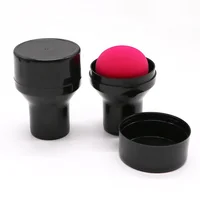 

Wholesale Mushroom Shape Black Latex Free Soft Microfiber Cosmetics Beauty Makeup Sponge Blender Powder Puff Set with Handle