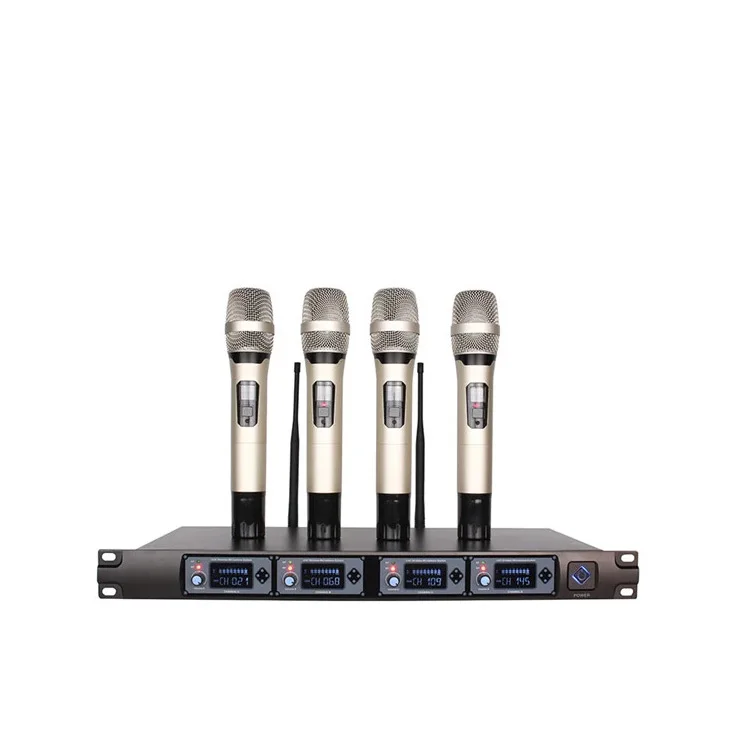 

BA4000 Manufacturer wireless UHF 4 Channels microphone table desktop conference meeting room audio sound system