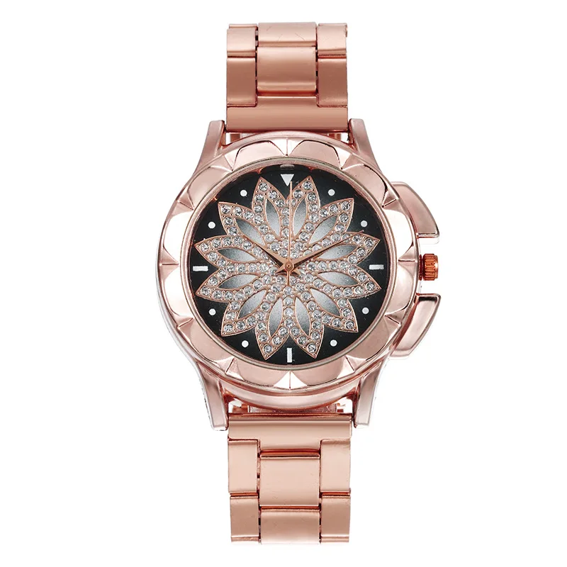 

WJ-9655 Ladies Chronograph Chinese Cheap Delicate Women Alloy Band Quartz Watch