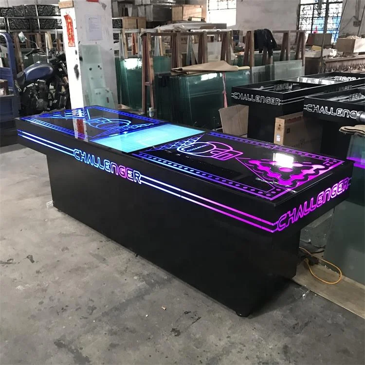 
LED light up customize printing beer pong table with cabinet, metal foldable machine beer pong table custom 