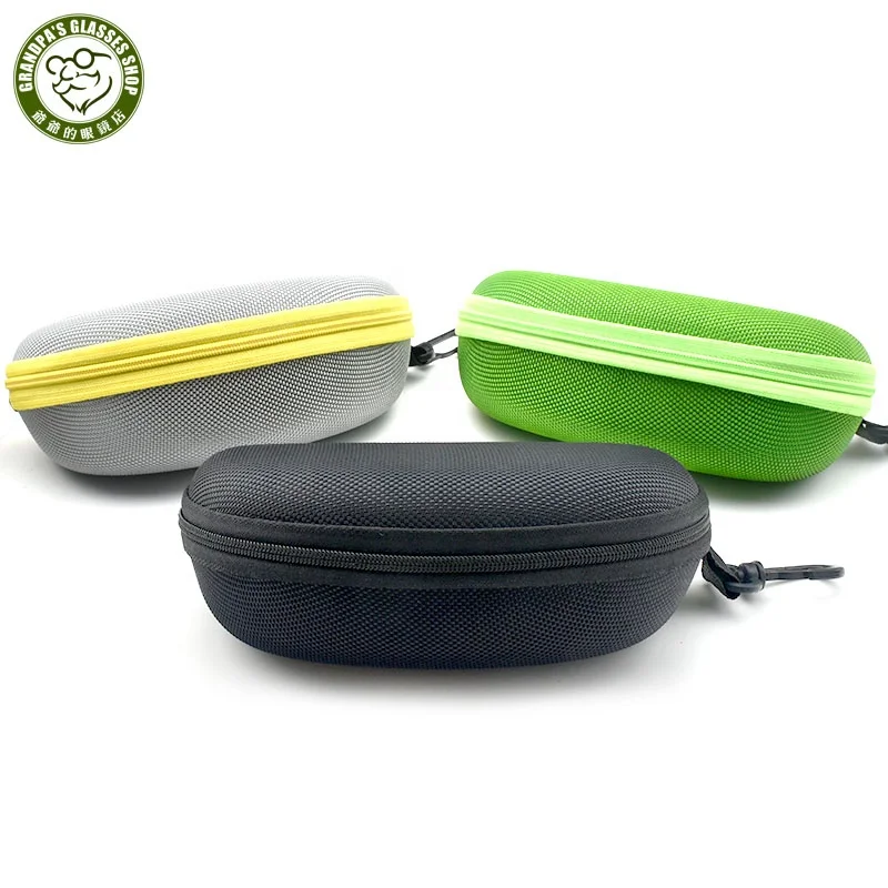 

2020 New design luxury Shockproof zipper sunglasses case waterproof eva glasses case Hard Portable Travel sunglasses boxes, Red / blue / black / pink / green / gray