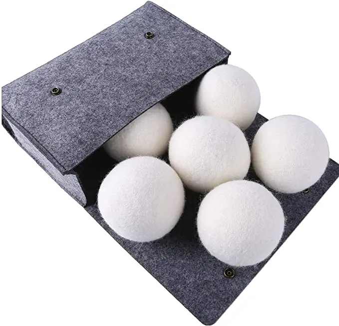 

Hot Selling Premium White New Zealand Amazon natural wholesale wool dryer balls, White or customized