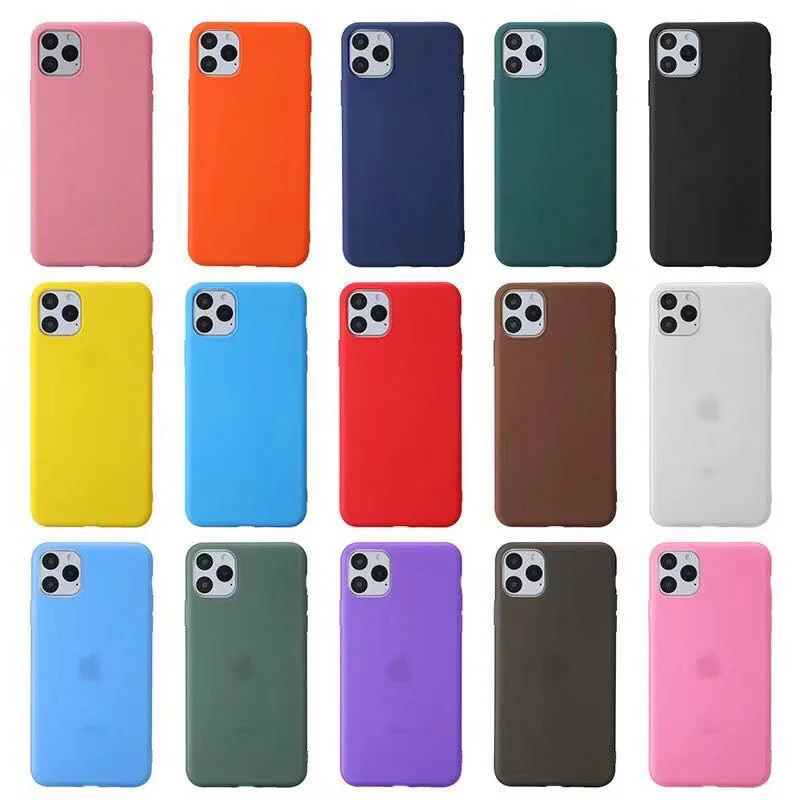 

Multi Colors Shockproof Soft Frosted TPU Phone Case For iPhone 11 Pro Max XS XR XS MAX 6 7 8 Plus