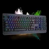 Black Round Keycaps Wired High Quality RGB Backlight 108 keys Gaming Mechanical Keyboard MKSJ-9-3 RGB