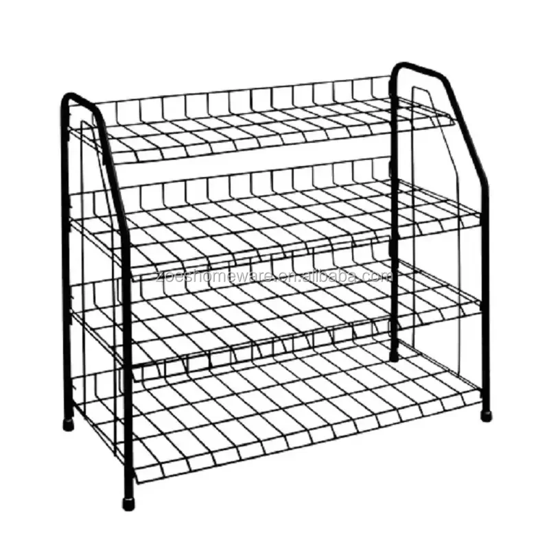 Metal Steel 4tier Shoe Rack Storage Organizer Shelf For Home Shoe
