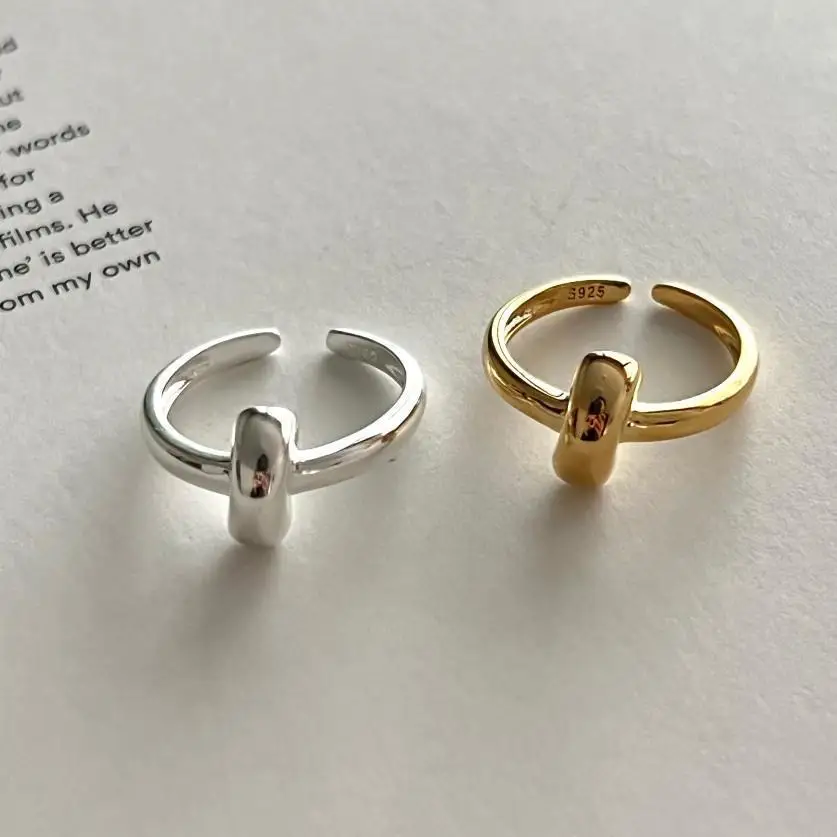 

VIANRLA 925 sterling silver ring adjustable open design fashion women rings