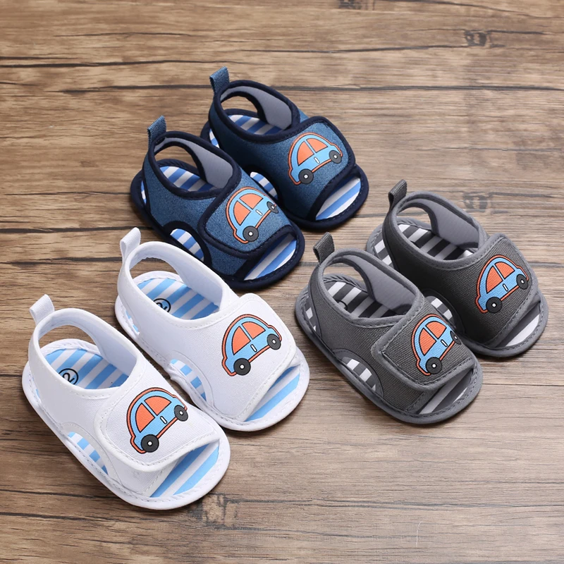 

Wholesale boys and girls shoes silicone bottom slip car baby sandals toddler shoes