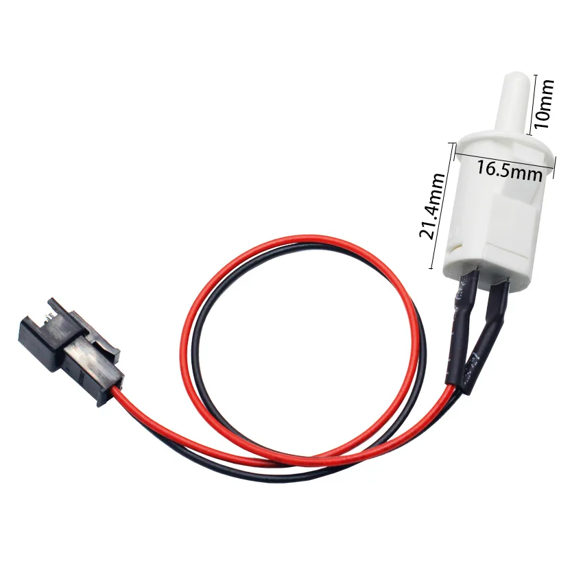 6a/250v 10a/250 2pin On Off Push Button Refrigerator Door Switch With