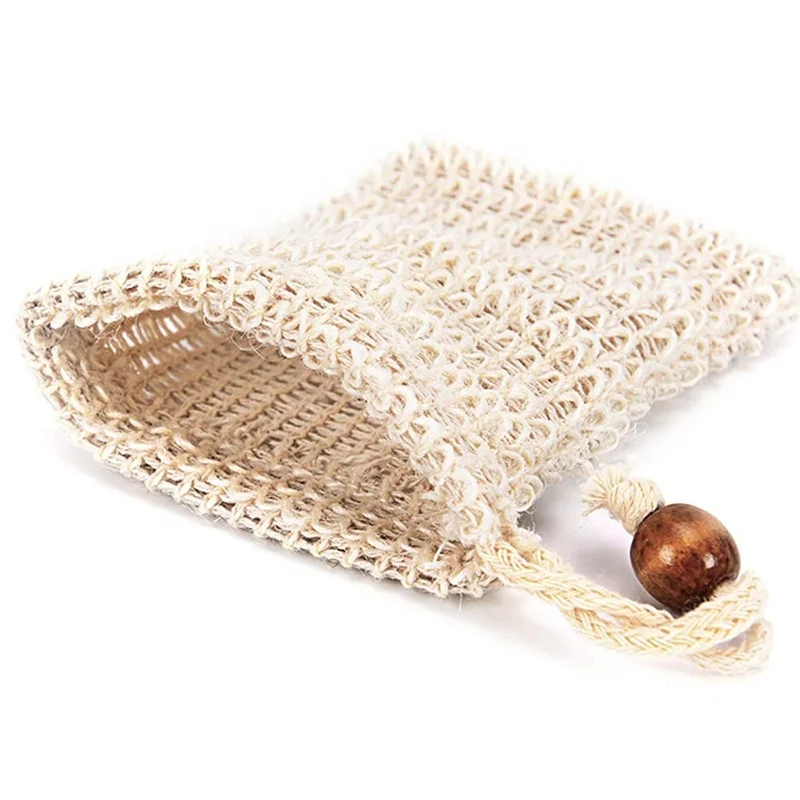 

Sopurrrdy 2019 Hot Sale wholesale Amazon custom eco friendly natural Sisal Soap Bag with drawstring for shower bath