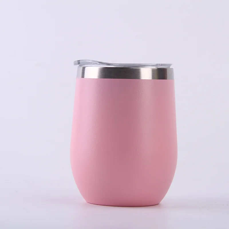 

12OZ Vacuum insulated Austenitic stainless steel powder coated tumbler of wine and coffee, Customized color acceptable