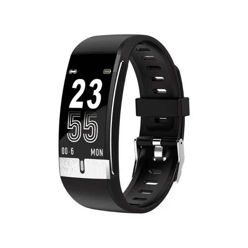 

2020 Smart band E66 Body temperature ECG Monitoring Smart Bracelet for Girls and Boys, Black blue red