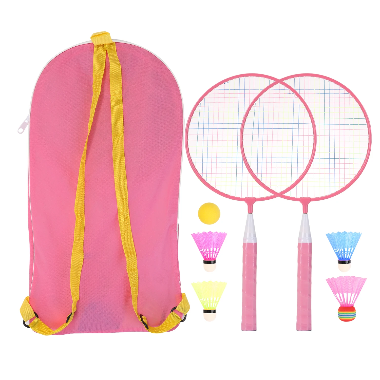 

Badminton Racket for Children Kids Badminton Racket Pracitical Professional Racquet Set for Children Indoor/Outdoor Sport Game, Red, pink, blue (optional)