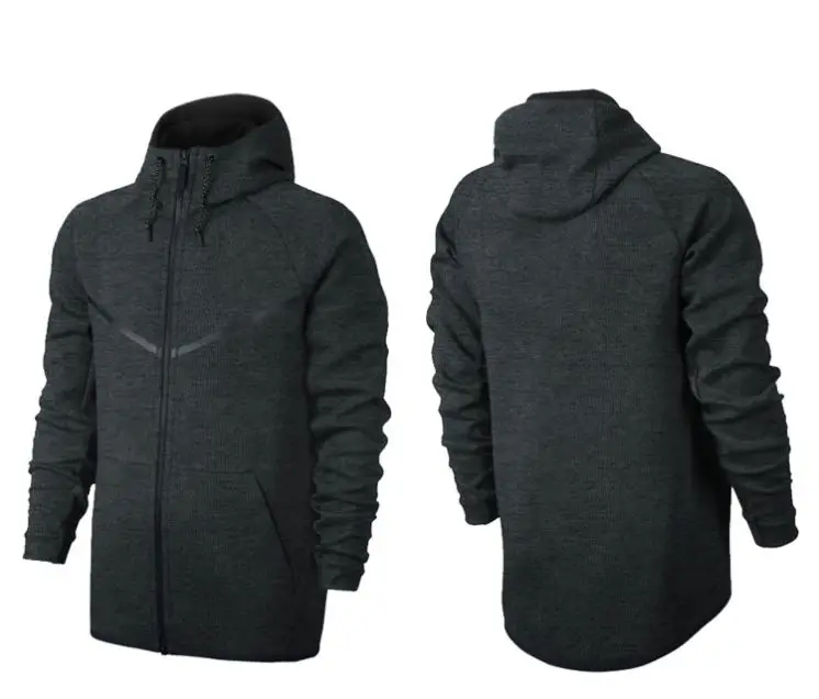 

new autumn winter wholesale tech fleece hoodie fashion leisure sports jacket running fitness jacket fleece lined hoodie, Custom color