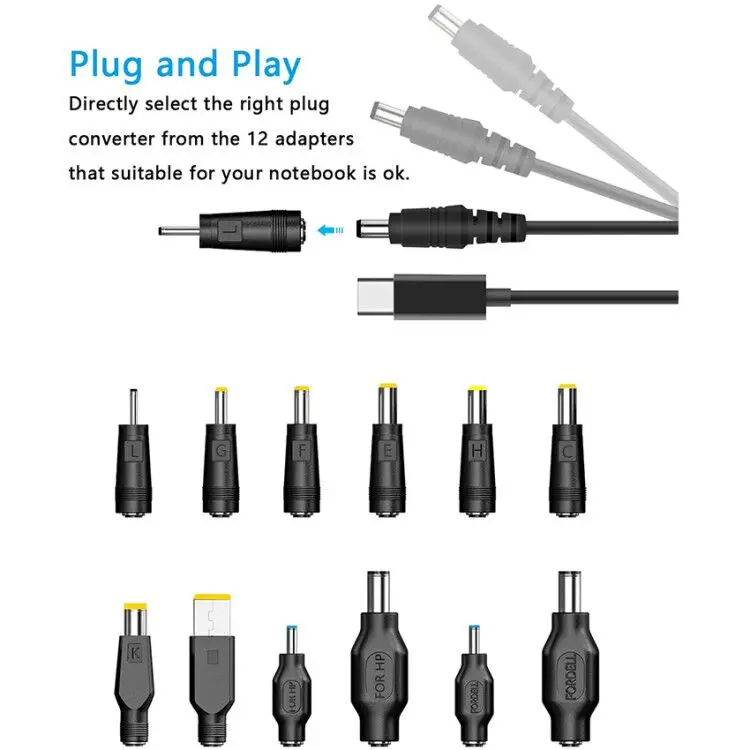 45w 65w Usb 3.1 Type C Usb-c〜dc 20v 5.5 2.1mm電源プラグpdエミュレータートリガーケーブル (ラップトップ用)  - Buy Usb C-dc Pd 20v充電ケーブル、ラップトップ電源ケーブル充電ケーブル18.5v 19v 19.5v 20v 3a 65w Usb  C電源コードタイプc Usb-cからdc、充電ケーブル ...