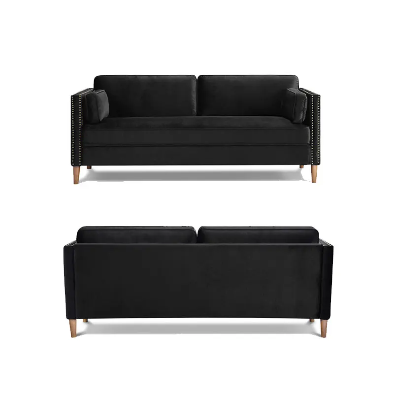 

Sofa Love Seat Set Royal Furniture Sofa Set Sofa Living Room Furniture Set, Black
