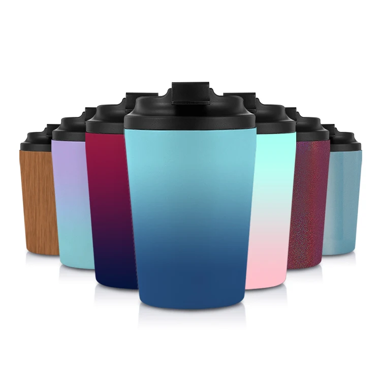 

2021 12oz Custom Sublimation Stainless Steel Tea Tumbler Cups In Bulk Vacuum Sealed Coffee Mug, Customized color